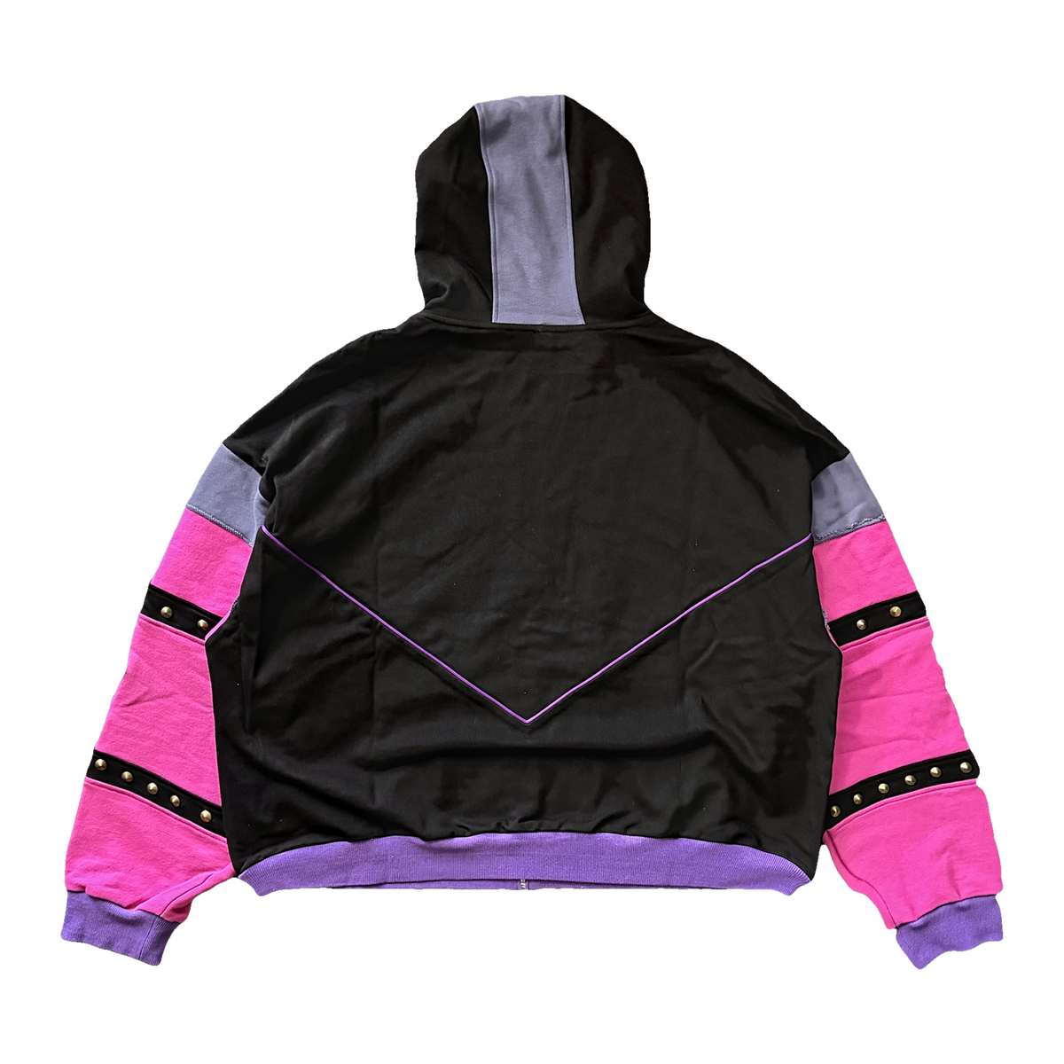 Purple Warrior Zip Hoodie — Back