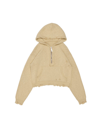 Beginner Half Zip Sweater — Dune