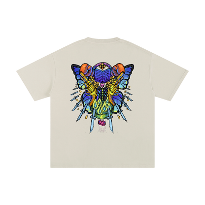 Flower Power Tee - Cream — Back