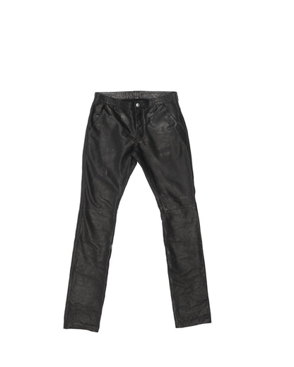 Slim Fit Leather Pants — Char