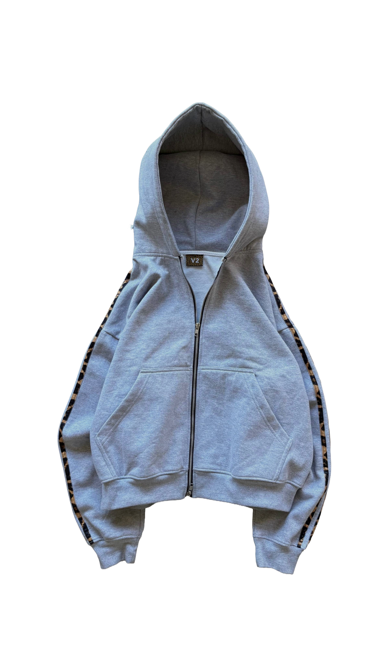 Gray Zip Hoodie