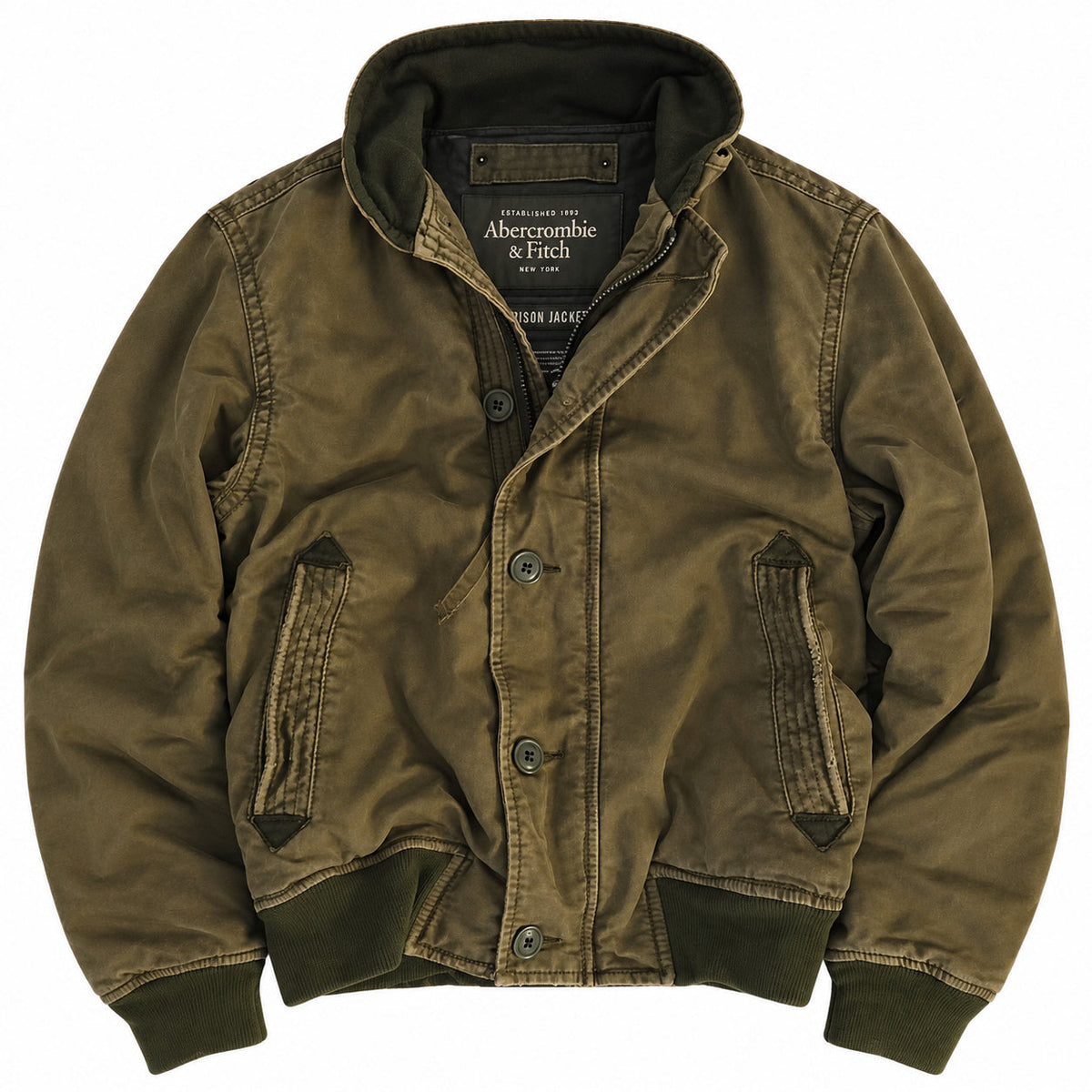 AF Jackets - Olive Hooded Utility Jacket