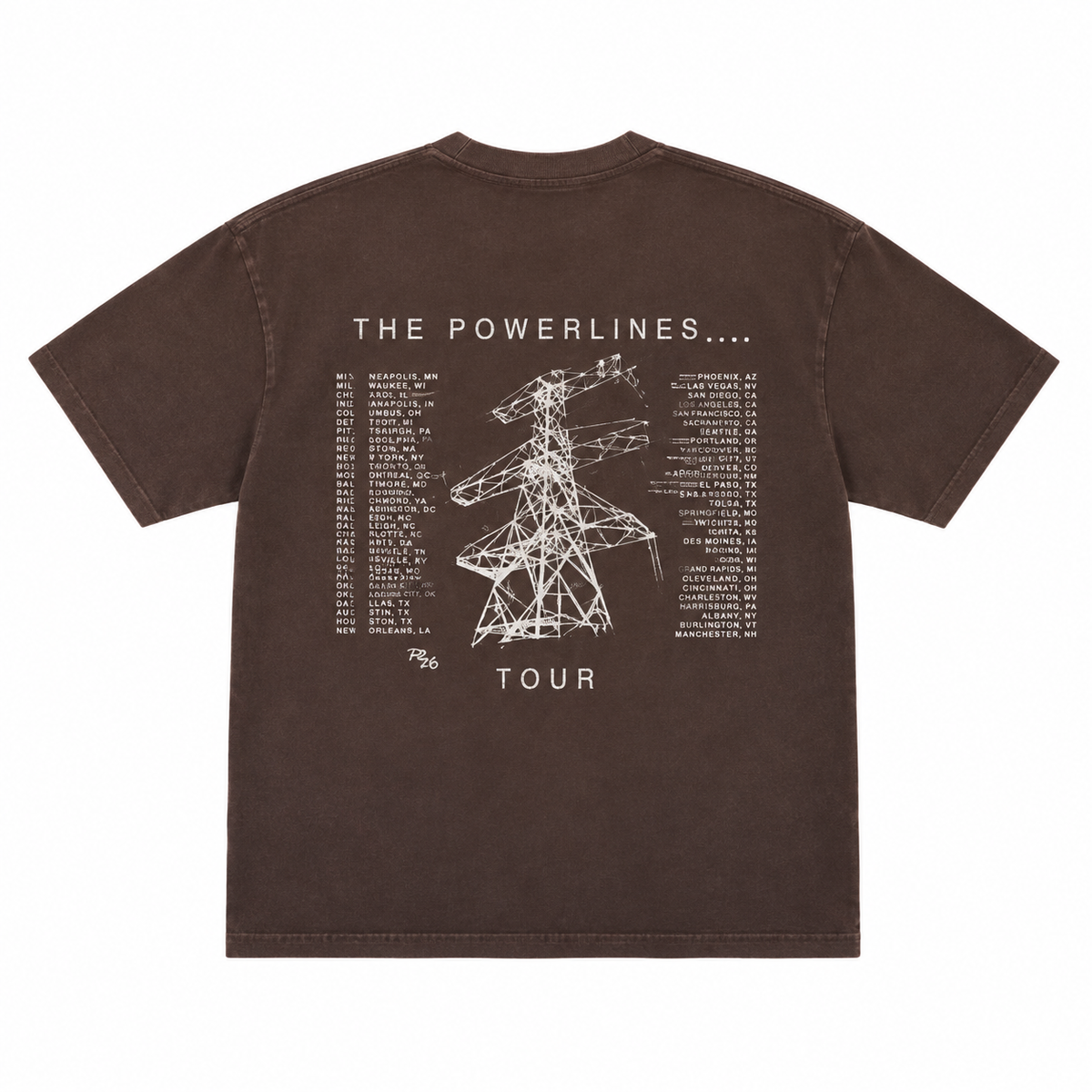 Pylon Tour Tee - Brown