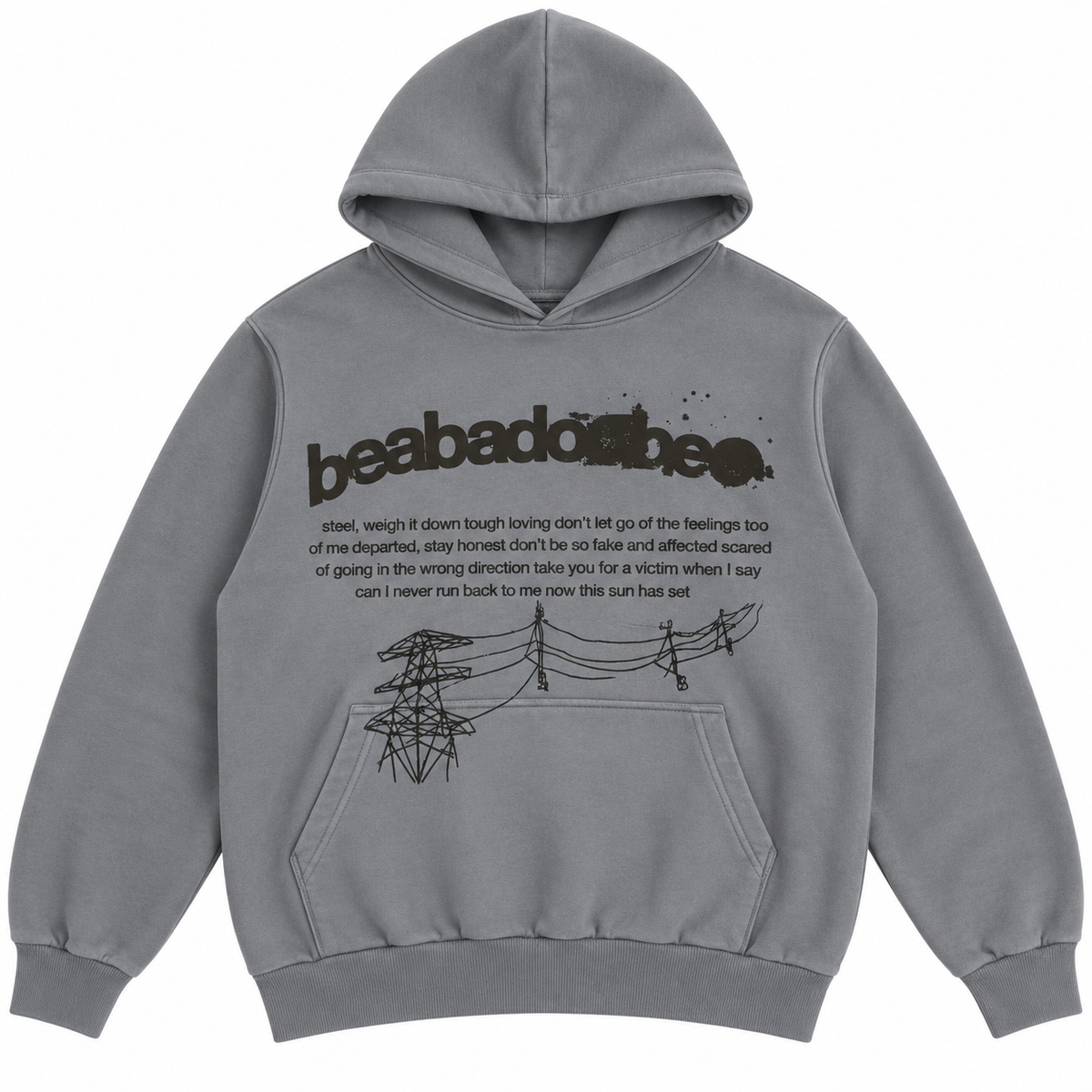 Powerlines Hoodie - Gray