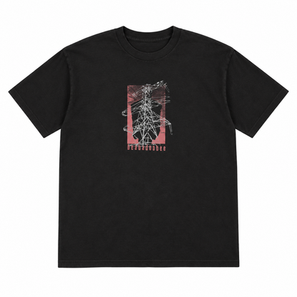 Powerlines Tour Tee - Black