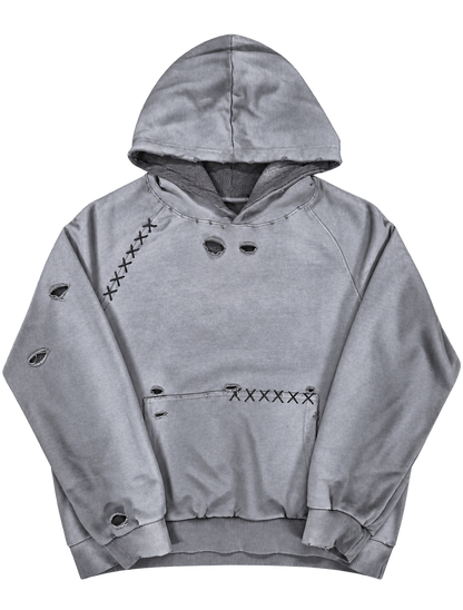 Distressed — Gray — Front