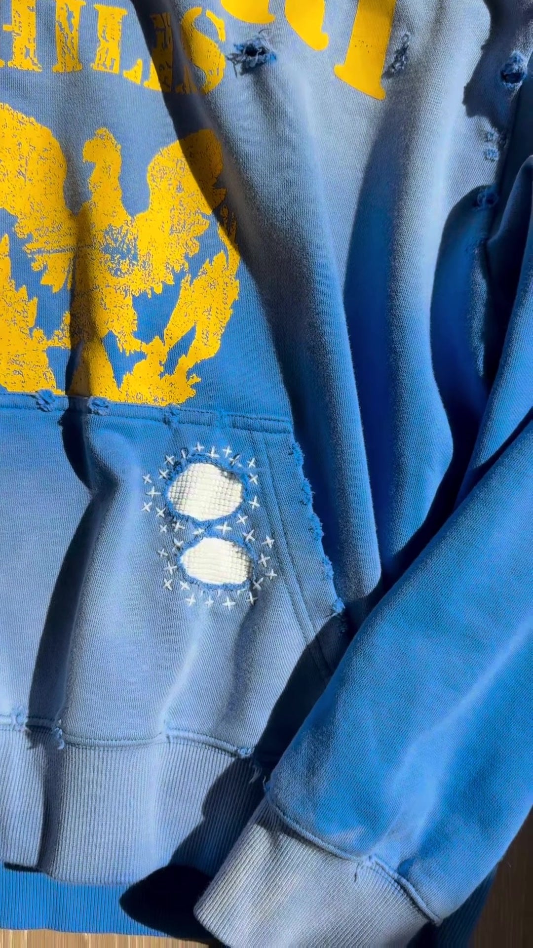 Faded Eagle Hoodie — Detail