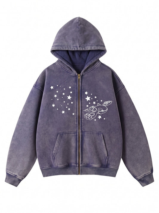 Glow Star Zip Hoodies & Knit