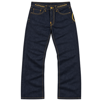 Gold Script / Blue — Front