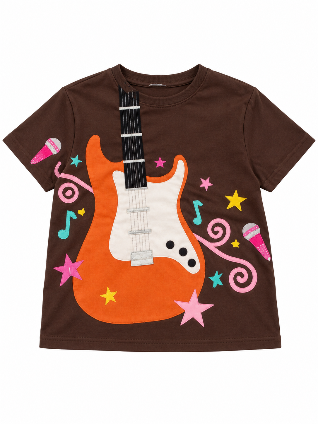 Brown - Orange Guitar Tee