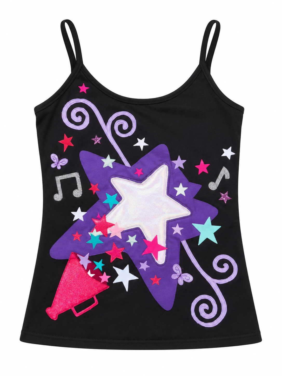 Black - Purple Star Cami