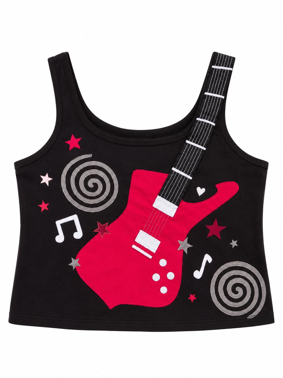 Black - Red Guitar Tank