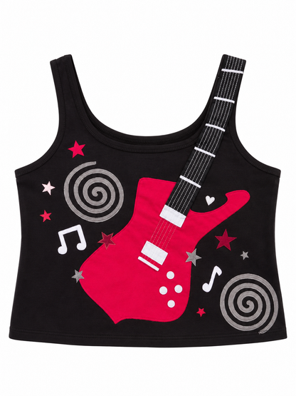Black - Red Guitar Tank