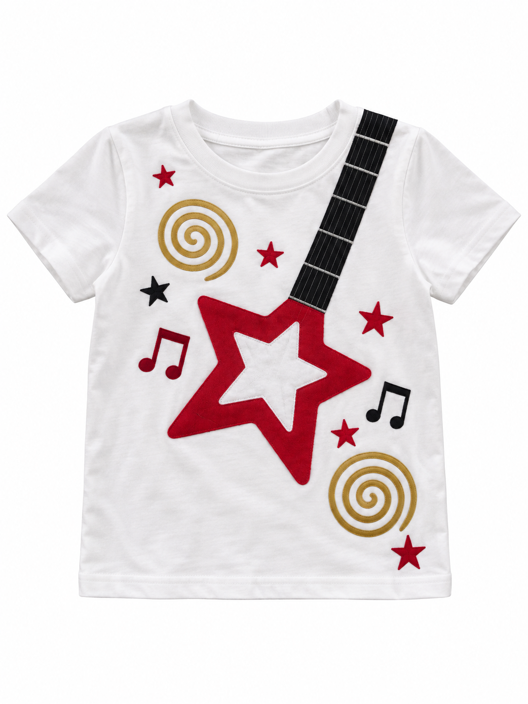White - Red Star Tee