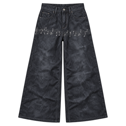 Black Music Jeans — Front