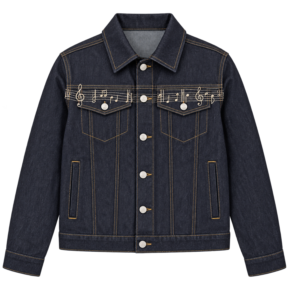 Navy Music Jacket — Front