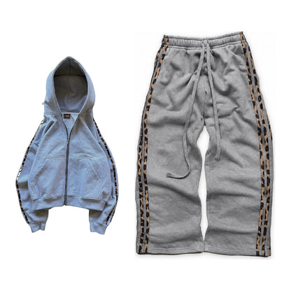 Noire grayzip set hoodie and sweats