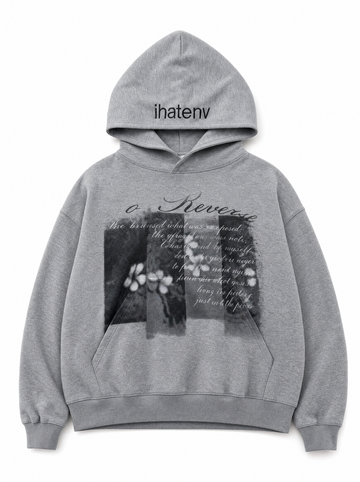 Hoodie - Grey Script