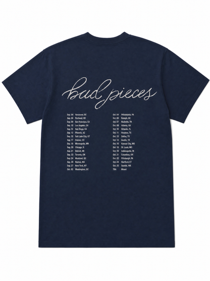 Tee - Navy Bad Pieces