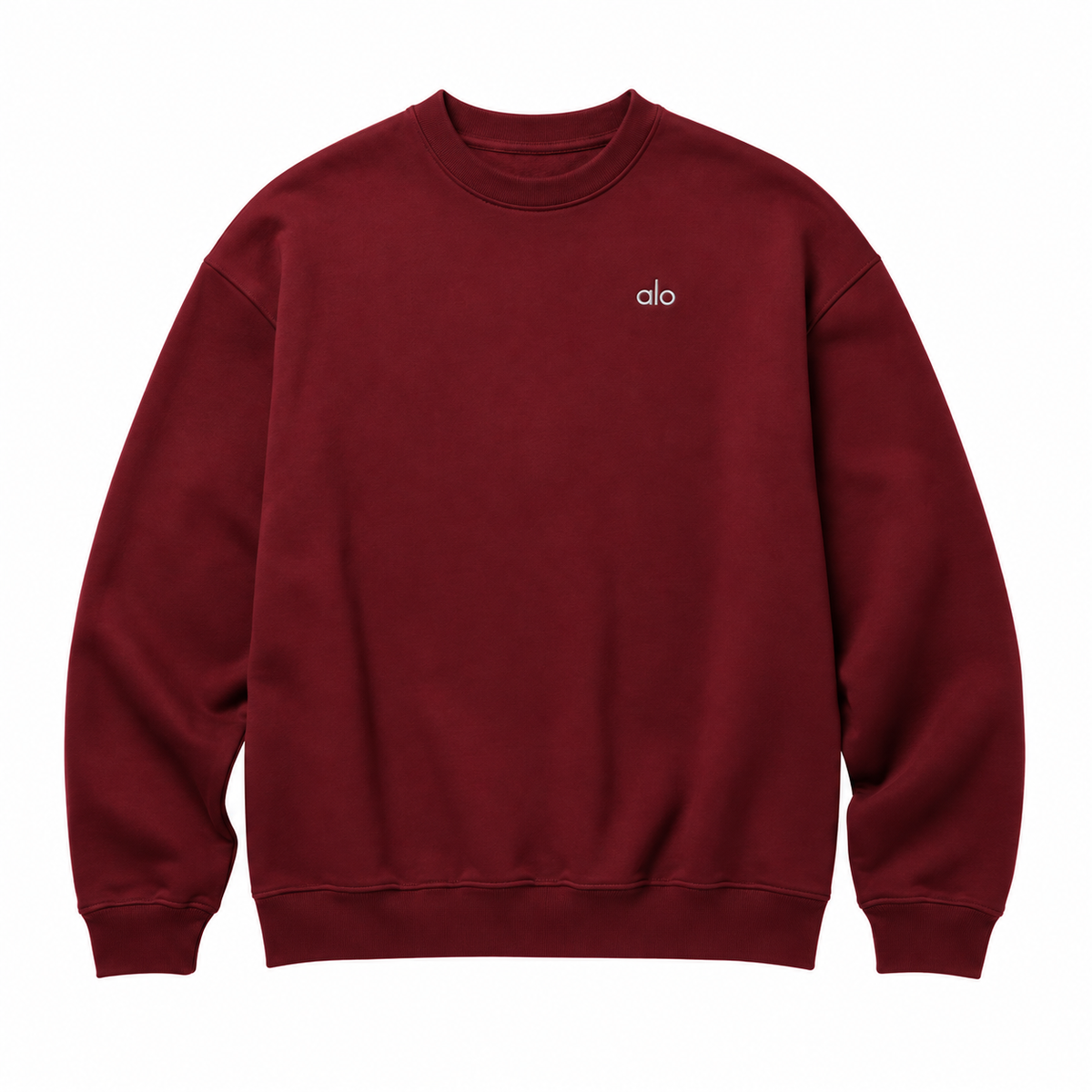 Crewneck Top — Deep Burgundy — Top only