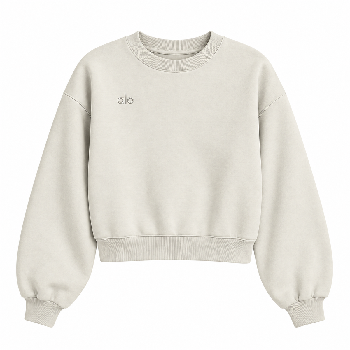 Crewneck Top — Cream — Top only