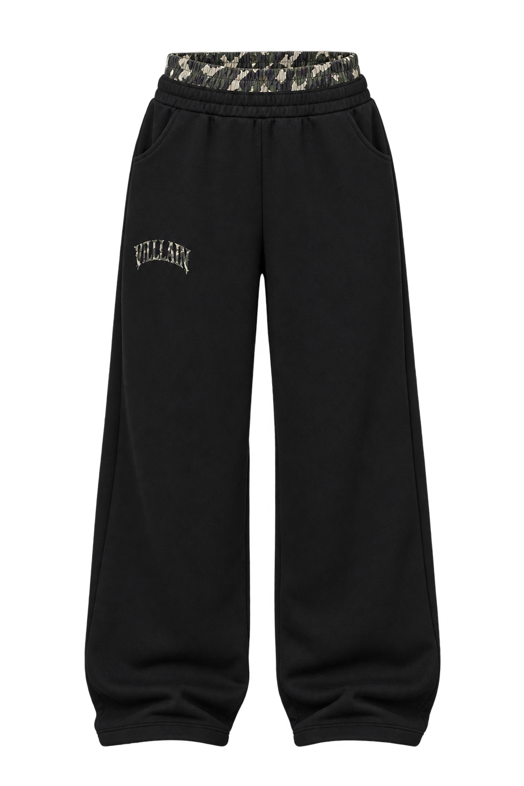 Black / Camo — Pants — Front