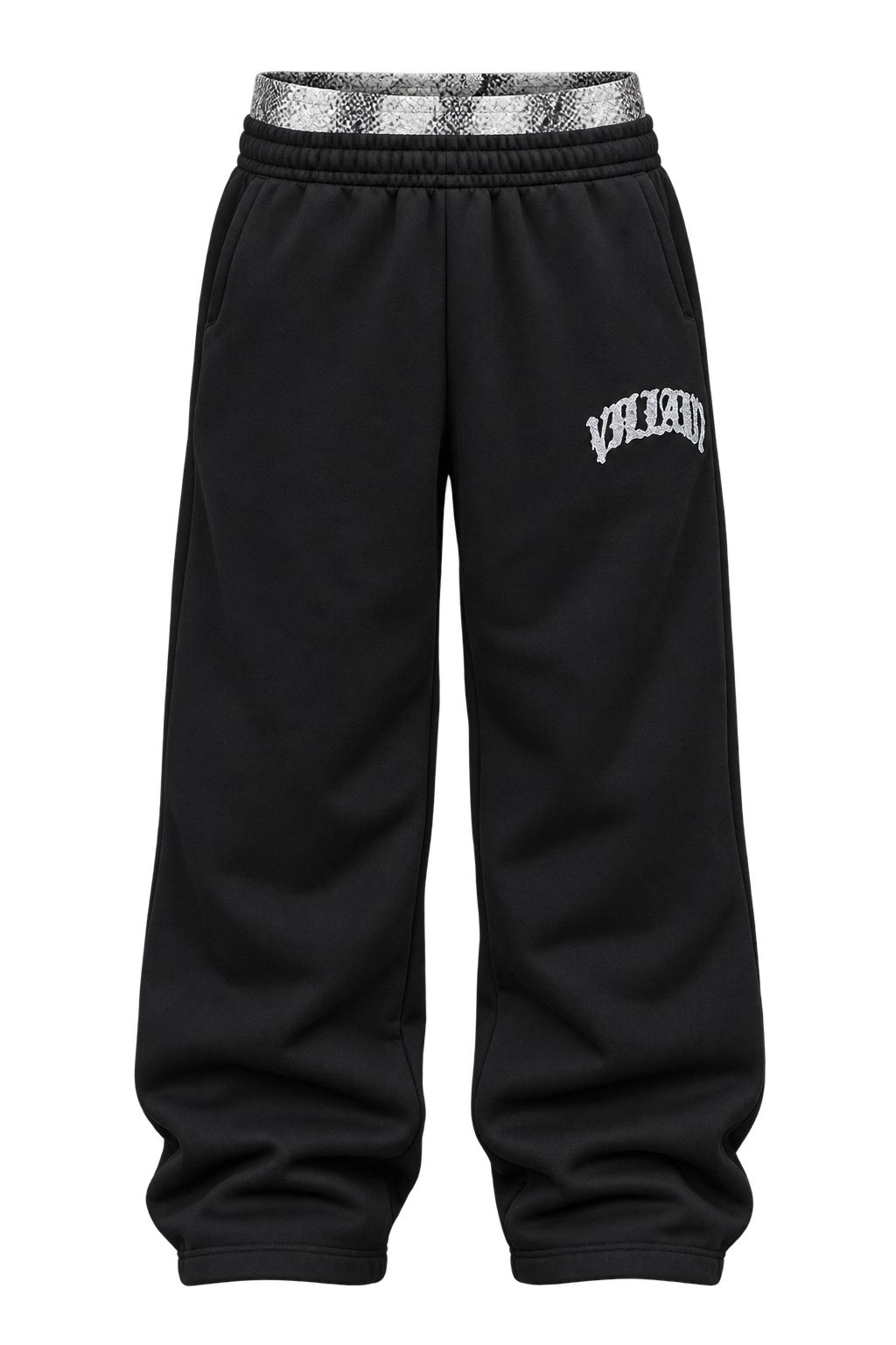 Black / Gray Cobra — Pants — Front