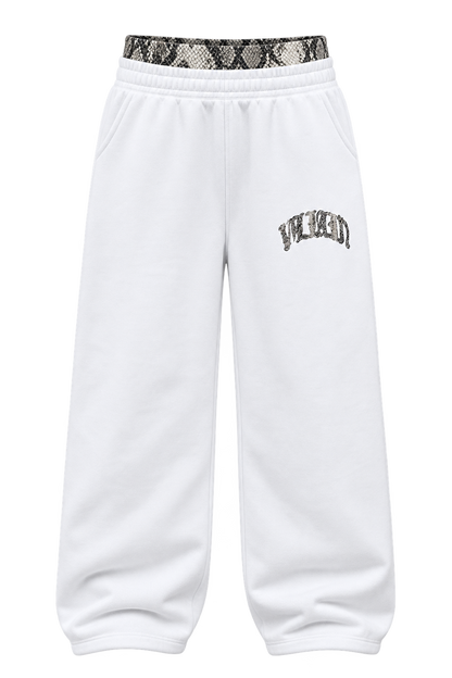 White / Gray Cobra — Pants — Front