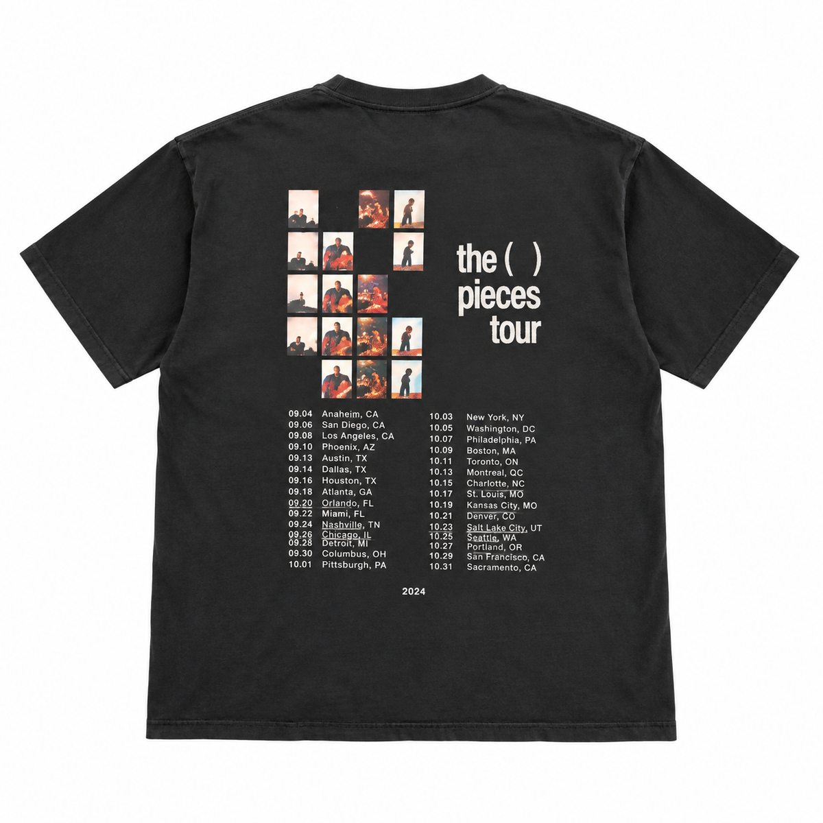 Tee - Black Tour Collage
